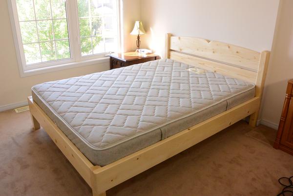 Queen size bed from 2x4 lumber