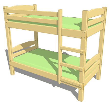 2X4 Bunk Bed Plans