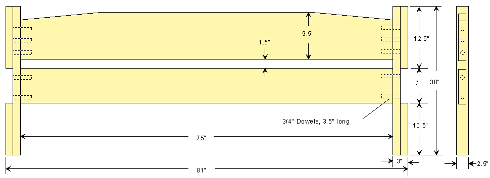 King Size Bed Headboard Plans