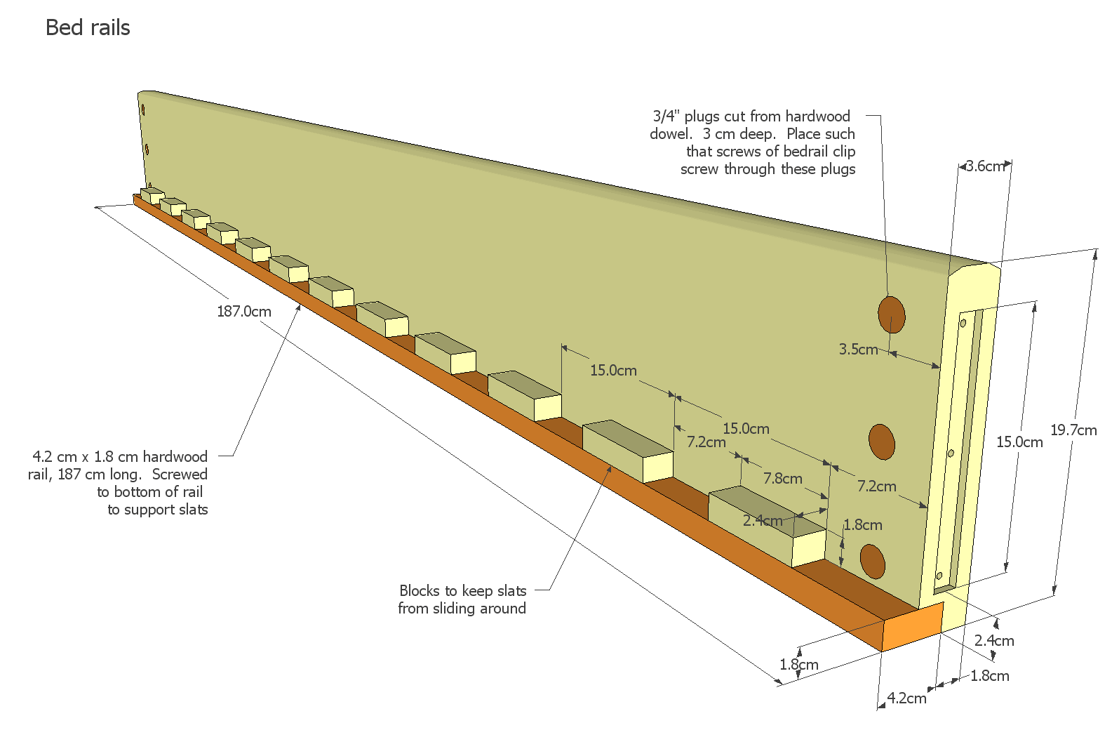 Wood Bed Rails