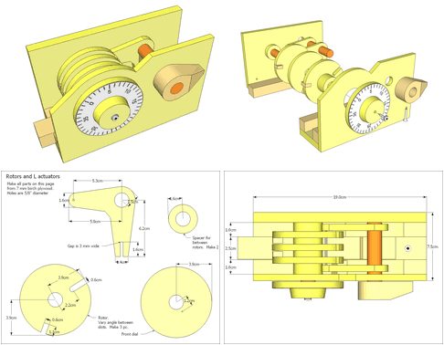 wooden lock plans