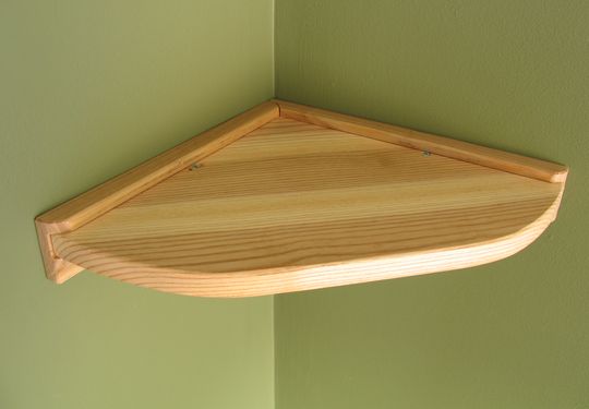 Small Wooden Corner Shelves