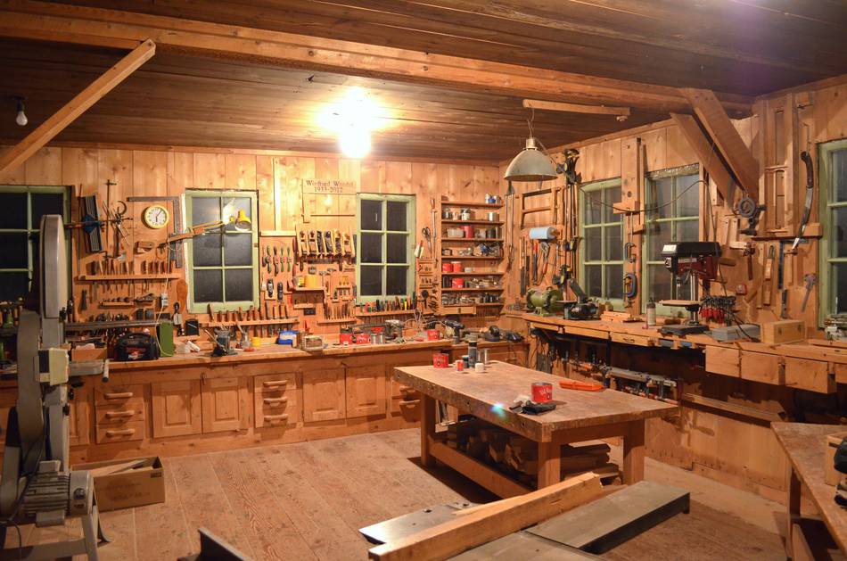 workshop interior tool shed interior ideas, tool sheds