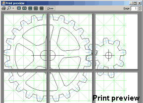 the gear template generator is able to print gears that