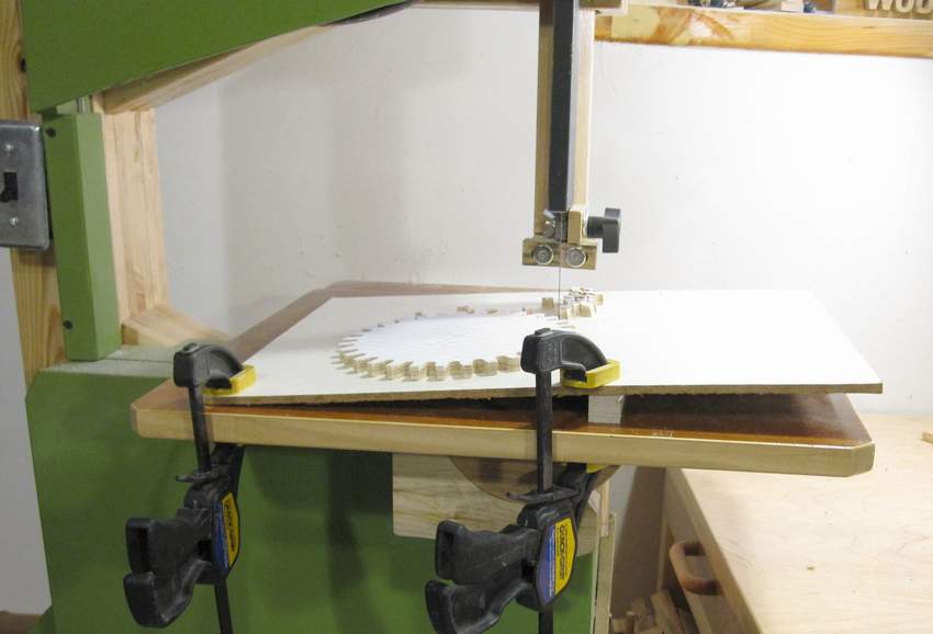 If your bandsaw table can't be