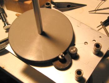 stepper motor and gears
