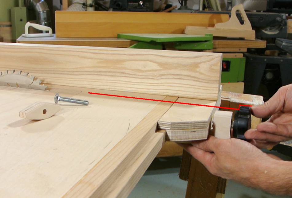 homemade table saw fence