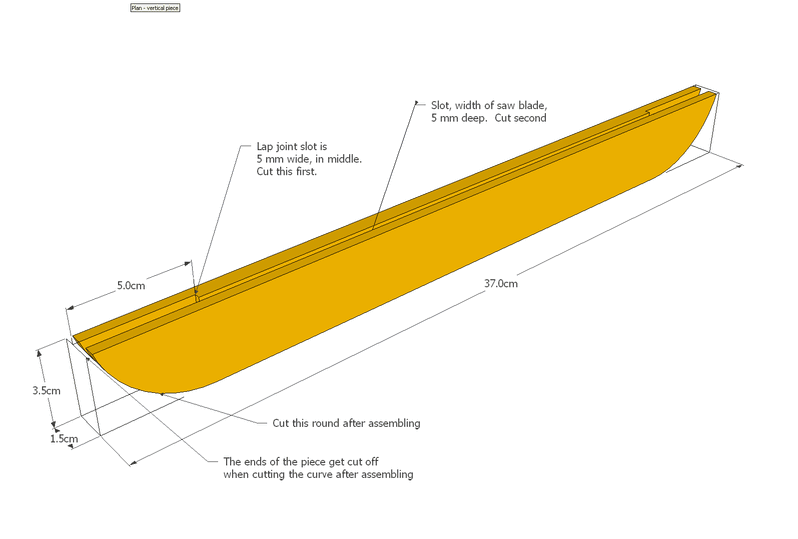 Jewellery rack plan