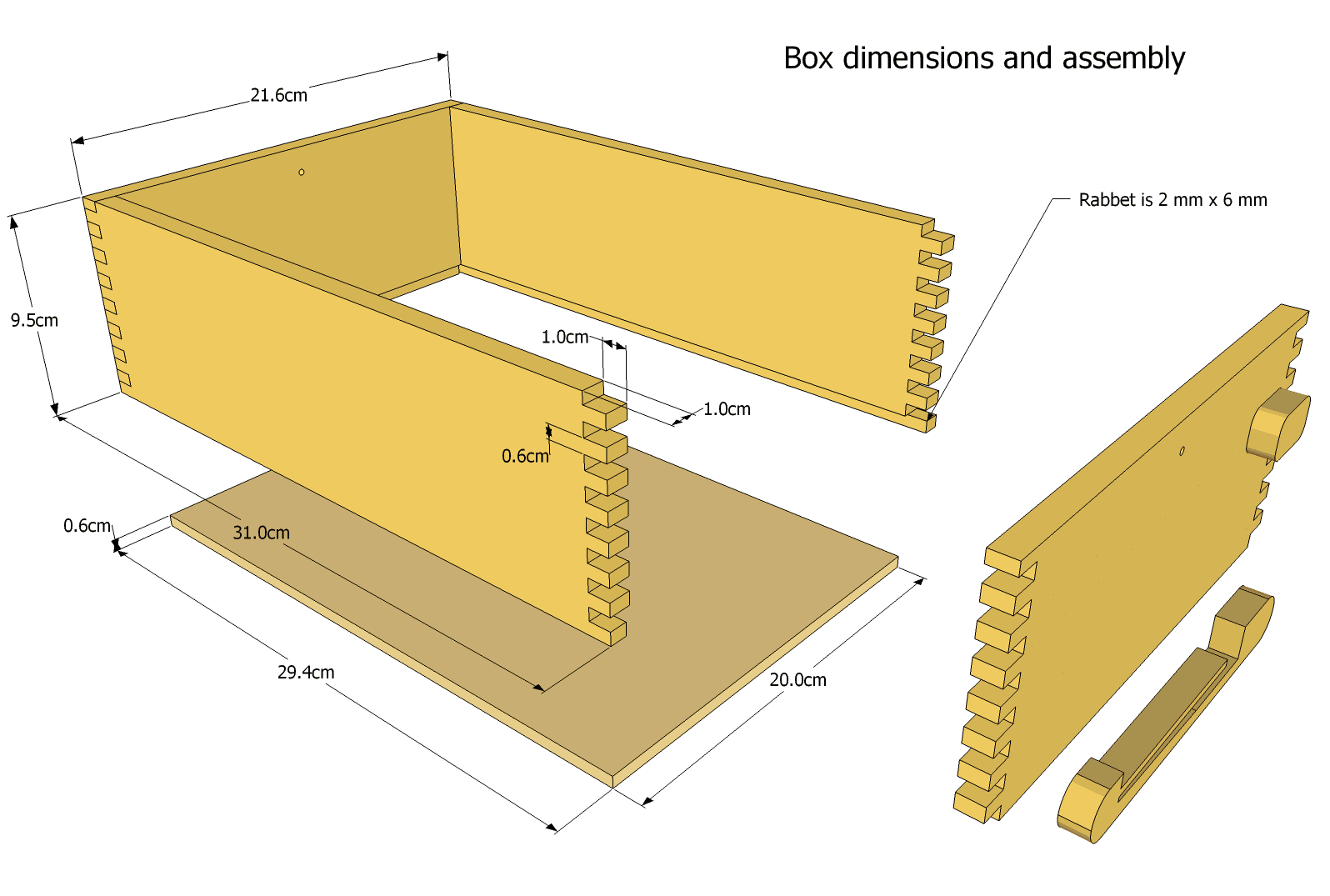 Flip handle tray plans