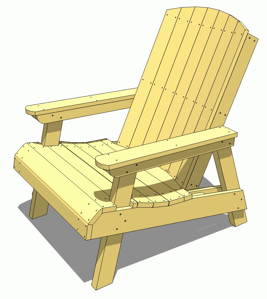 Wooden Lawn Chair Plans Free