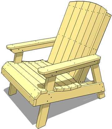 Wooden Lawn Chair Plans Free