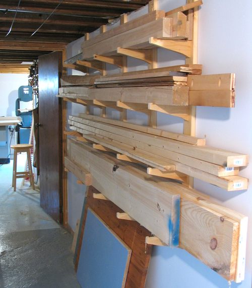 Build Lumber Storage Rack