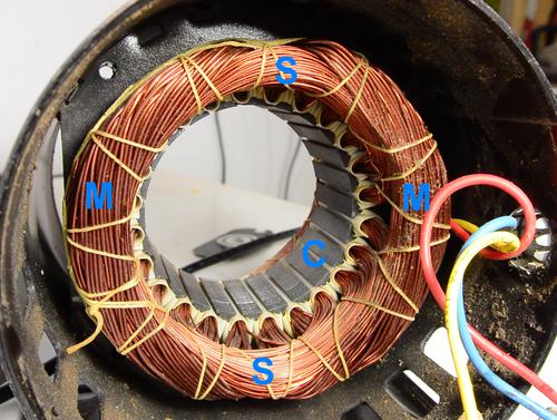 motors motor phase induction single reversing windings starter inside electrical horsepower larger