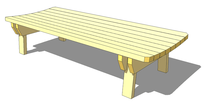Patio bench (napping bench) plans