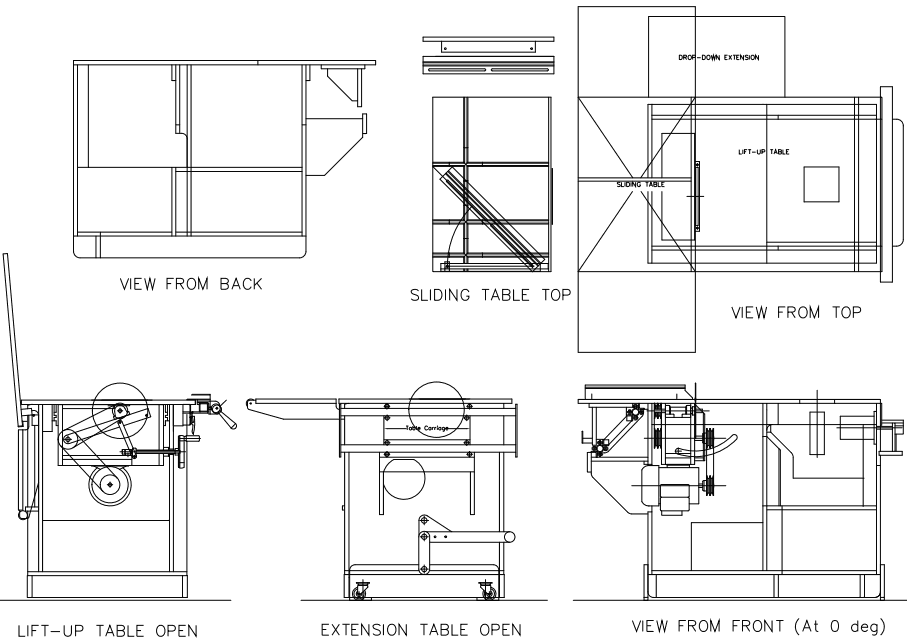 There are also some CAD drawings of the saw, with a planned change to ...