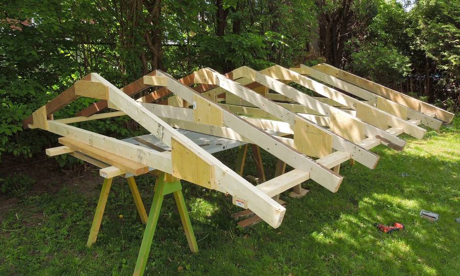 Building a Roof Trusses for Shed