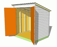 Shed plan in SketchUp