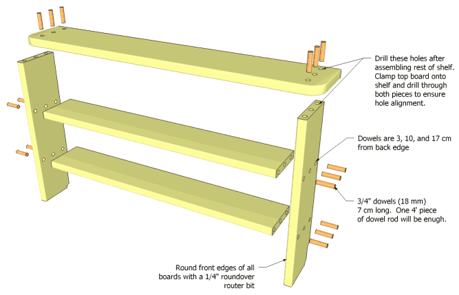 You can also download a sketchup model forthis bookshelf .