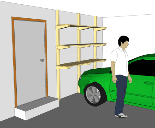 Wood Garage Shelf Plans