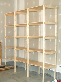 wanted to write about building storage shelves, but really didn't 