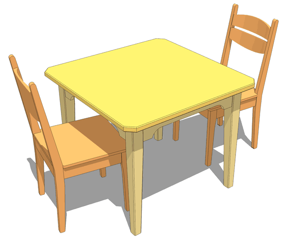 small kitchen table plans