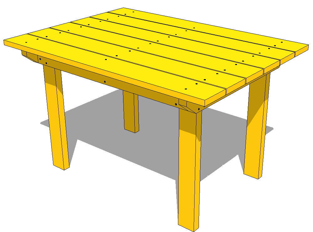 Patio Table Plans