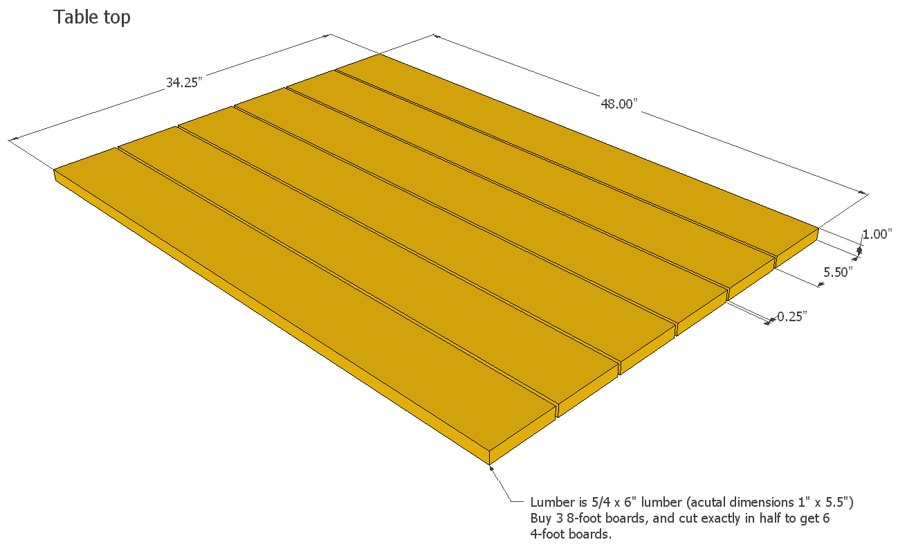 Patio Table Plans