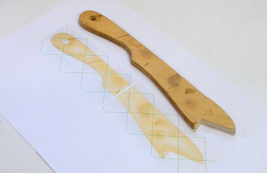 Table Saw Push Stick Printable Template