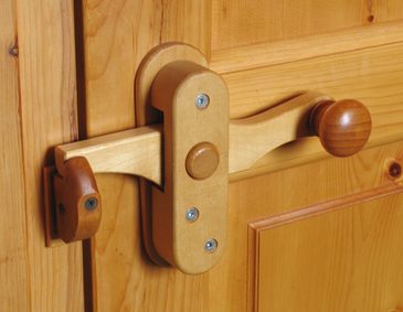 Wooden door knobs & latches