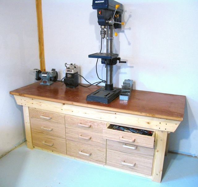 Workbench with Drawers Plans