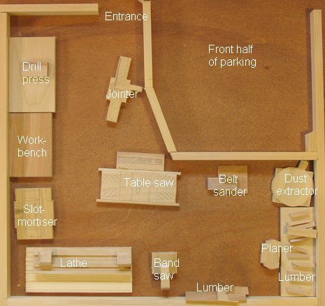 Old garage workshop layout