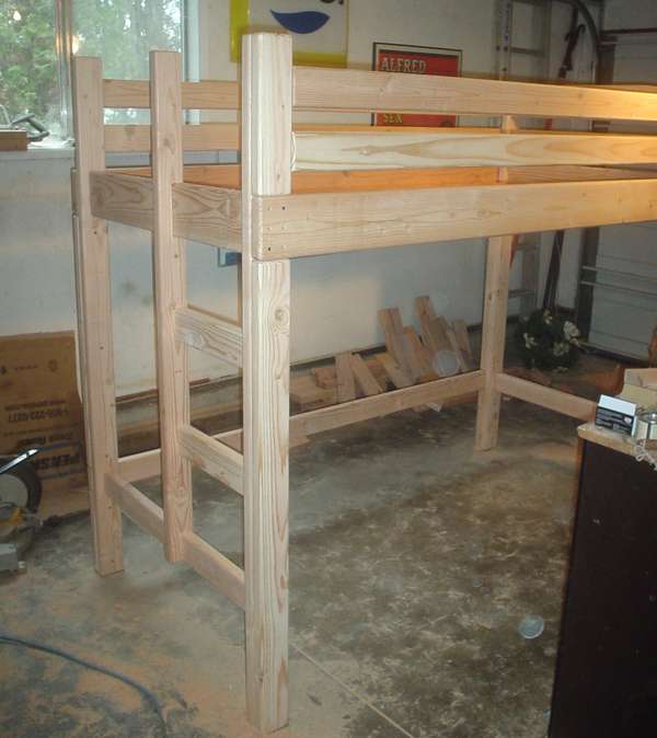 loft bed plans bunk building plan woodworking beds build diy construction pdf simple bedroom child built desk blueprints woodgears bedplandiy