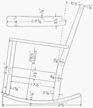 PDF Download Rocking Chair Template Plans Woodworking woodproject ...