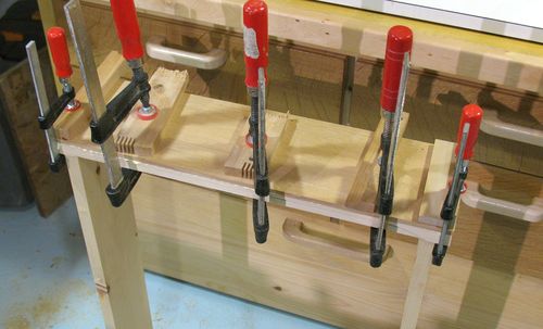 gluing on drawer face
