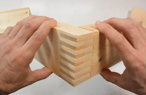 Making box joints without a dado blade