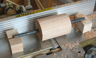 rounding the cylinder on the jointer