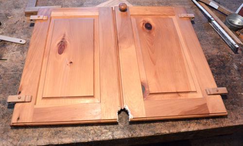 Repairing Squirrel Damaged Cabinet Doors