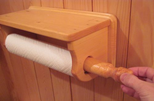 Clever Details, Wooden Paper Towel Holder Plans