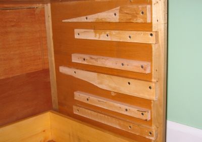 Wooden drawer slides