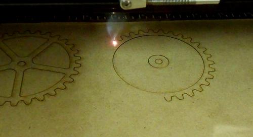 Laser Cutting Wooden Gears