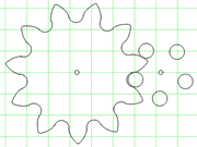 internal gear template generator