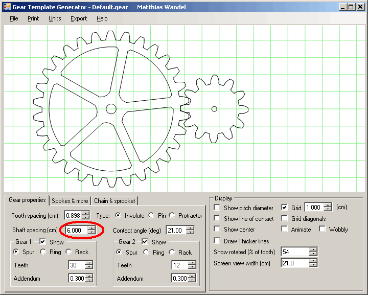 Gear template generator full version