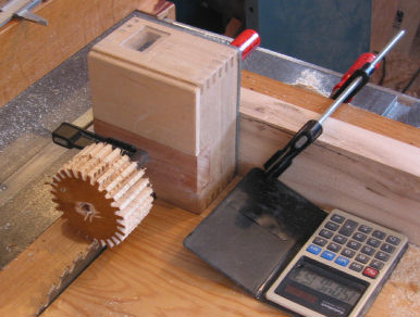 gear cutting jig in action