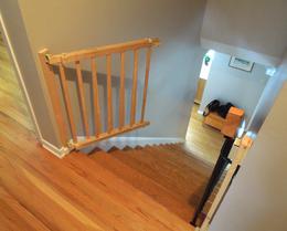 top of stairs baby gate