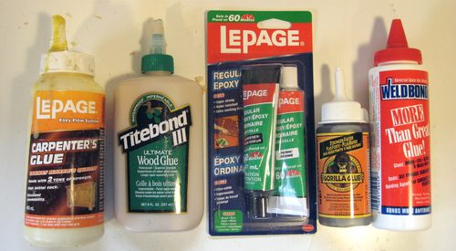 Wood Glue Comparison Chart