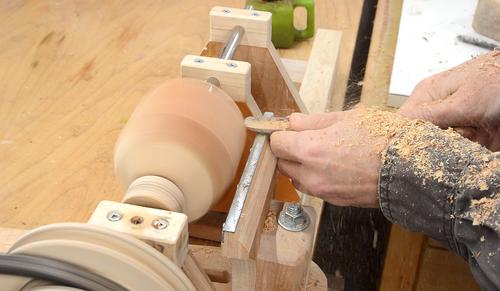 Homemade Wooden Balls - with Holesaw & Lathe 