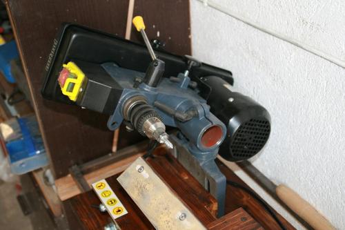 Using a drill press store as a lathe