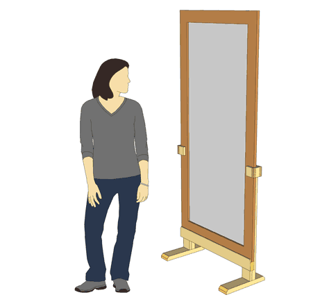 Building A Large Mirror Stand   Design 