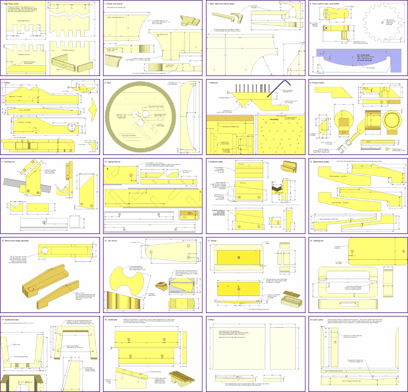 3-D Pantograph plans preview