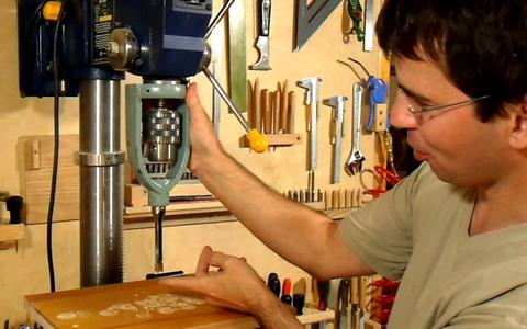 Mortise drill clearance